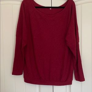 Dolman sleeve knit sweater